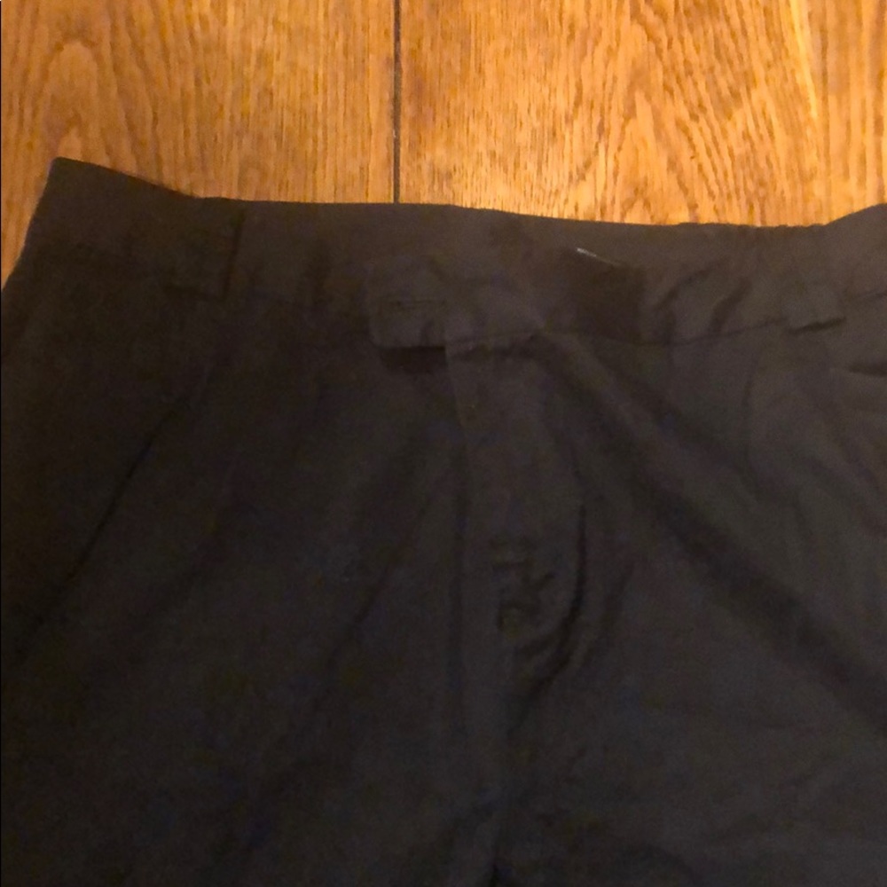 Black cuffed dress pants